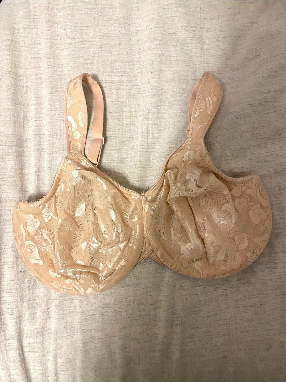 Wacoal Beige Floral Full Coverage Underwire Bra
